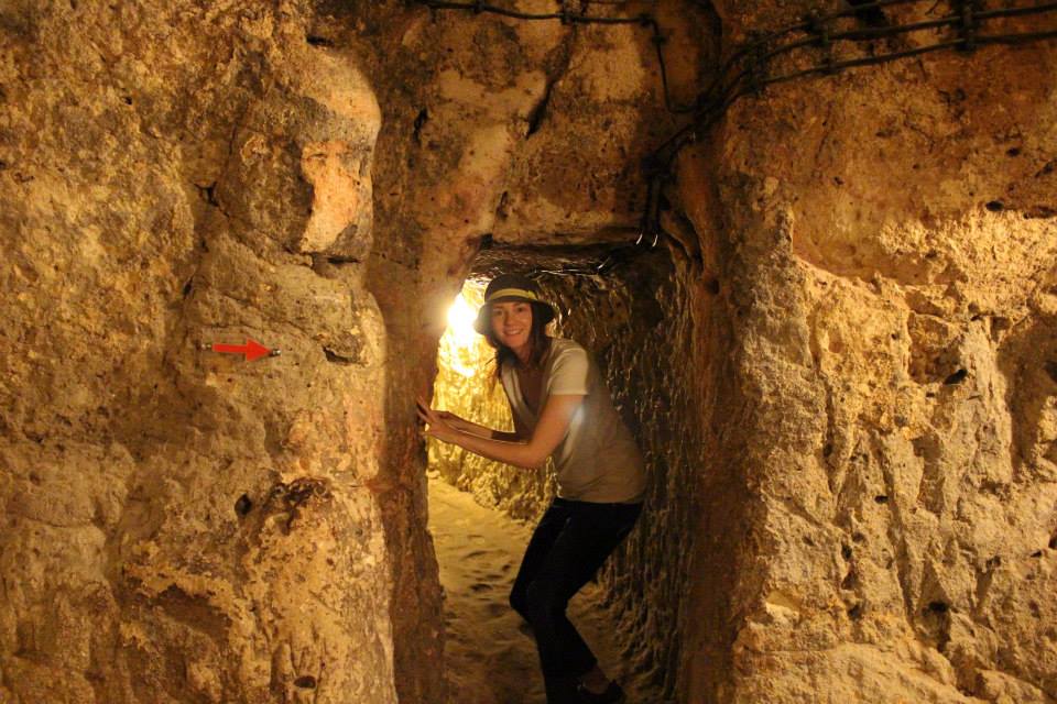 In the underground city. Be prepared for lots of stooping. 
