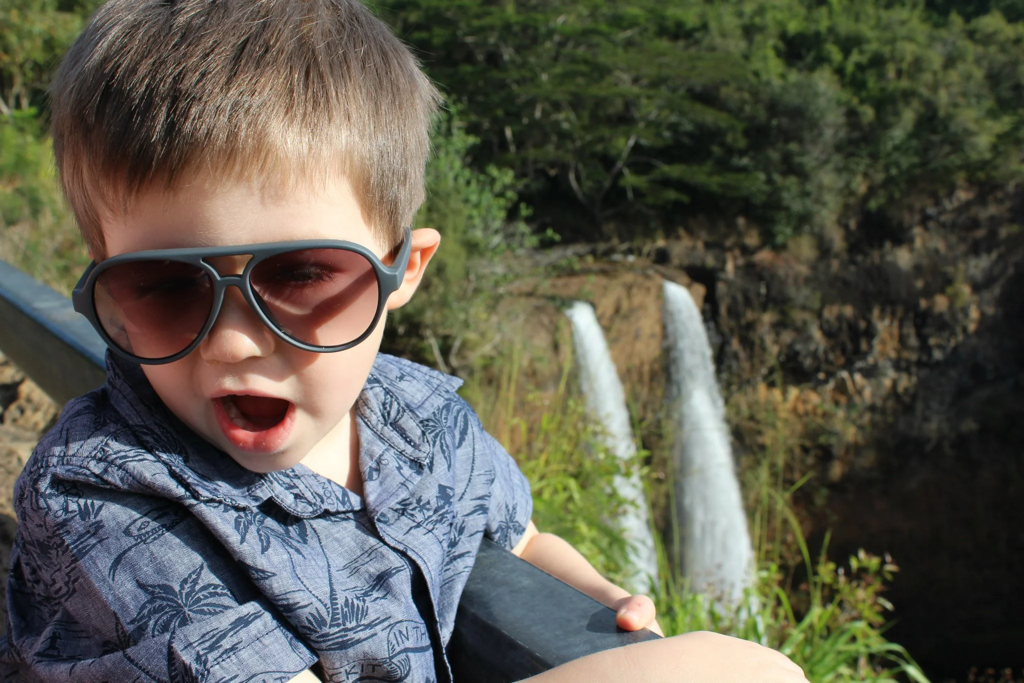Wells enjoyed it and is rocking his sunglasses! 