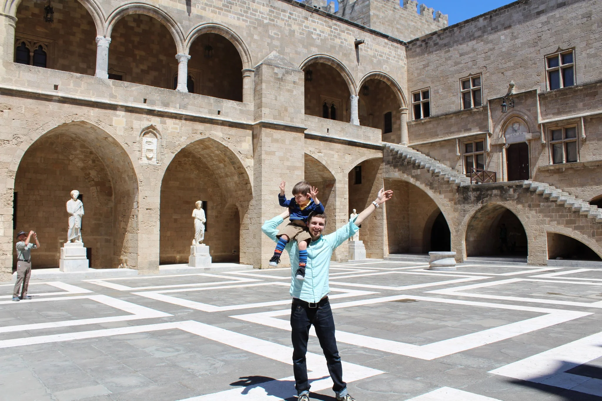 Grand courtyard of the museum, a former hospital of the Knights of Saint John