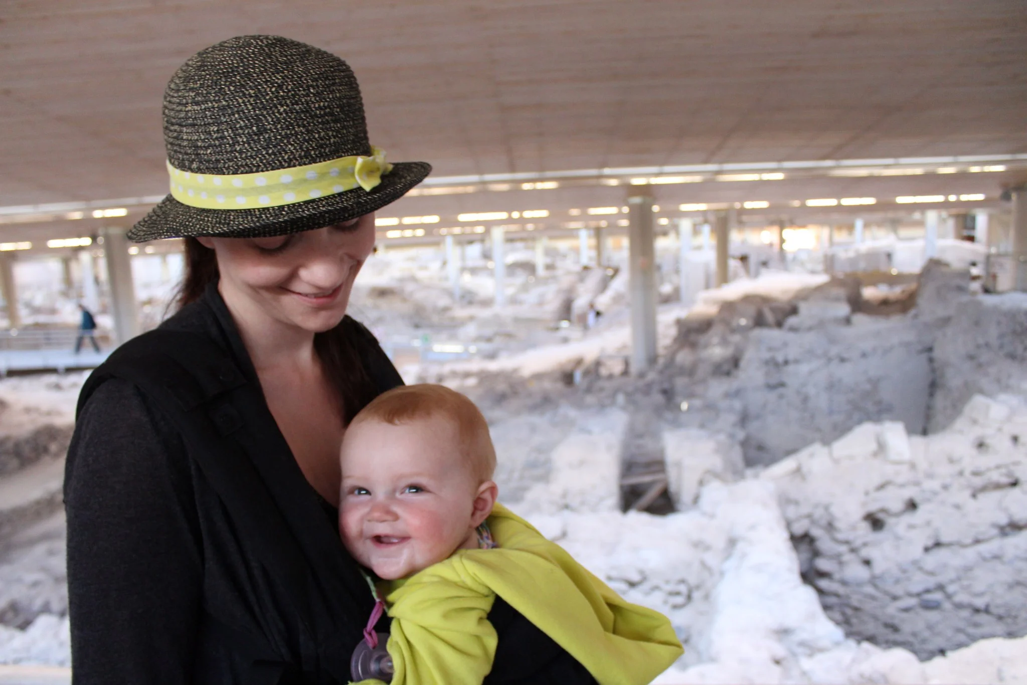 Isla and I enjoying the site 